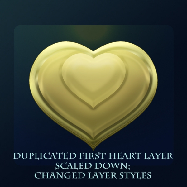 Creation of Golden Heart Icon: Step 4